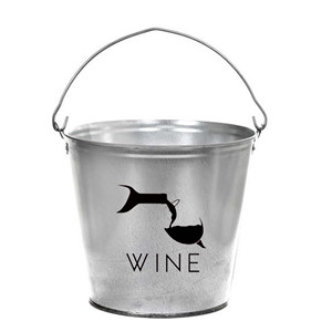 Seau refroidisseur de glace avec poignées galvanisé à la main usine directe promotionnel bière boire stockage des aliments Restaurant - Product Image 2