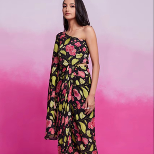 Ensemble décontracté 2 pièces Henixa Creation pour femme, coupe ajustée, lavable, séchage rapide, emballage personnalisé, idéal pour les fêtes d'été, style indien et pakistanais - Product Image 1