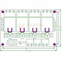 Module de relais 3.3V 5V 12V 24V à 1, 2, 4, 6 ou 8 canaux, déclenchement par niveau haut/bas, isolation par optocoupleur double, carte de module de relais