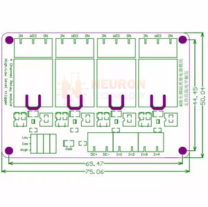 3.3V 5V 12V 24V 1 2 4 6 8 Kanallı Röle Modülü Yüksek Düşük Seviye Tetiklemeli Çift Optokuplör İzolasyonlu Röle Modülü Kartı - Product Image 6