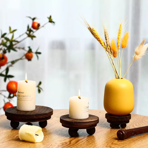 Vente en gros d'usine au Vietnam de contremarches en bois naturel pour présentation d'aliments accessoires de décoration intérieure plateau en bois décor bon marché - Product Image 3