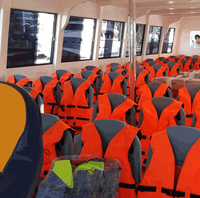 Yacht télécommandé UBI 1650 personnalisé, 50 passagers, 350 CV, moteur essence, coque en aluminium soudée de qualité marine, 16 m, 35-40 nœuds