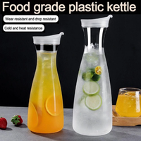 Bouteilles carrées en PET de qualité alimentaire de 600 ml, 1000 ml, 1200 ml, 1600 ml, vides, avec couvercle antivol... ODM OEM