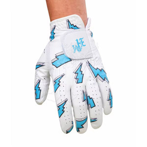 Gants de golf respirants toutes saisons personnalisables en cuir véritable de qualité supérieure, fermeture auto-agrippante unisexe, ajustement flexible pour les mains, sport - Product Image 2