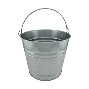 Nouveau Look seau en métal galvanisé en fer avec poignée en fil pour décor de maison et de jardin jardinière seau multi-utilisable - Product Image 4