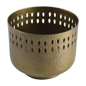 Arrondi Vintage Thème Design Cire Pot Décor Solide En Métal Conception Bougie Pot Meilleur pour Vaisselle Décoration Conception Photophore Titulaire - Product Image 5