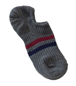 Corea foylock personalizzato con Logo alla caviglia invisibile a righe in cotone lavorato a maglia di alta qualità sport classici semplici calzini da donna scollati - Product Image 6