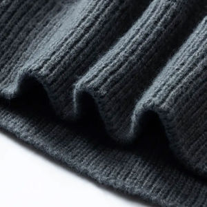 Suéter de Punto de Cuello Redondo para Hombre GRAYWOLF, 100% Lana Gruesa, Diseño Sólido, Logotipo Frontal, Anti-Pilling, Secado Rápido, Transpirable, para Invierno - Product Image 6