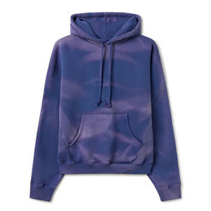 Dernier arrivage de sweats à capuche délavés à l'acide à manches longues pour hommes prix de gros sweats à capuche délavés à l'acide en coton mélangé surdimensionnés pour hommes - Product Image 1