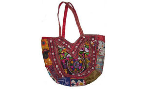 กระเป๋าโบฮีเมียนวินเทจโบฮีเมียนลำลองกระเป๋าผ้าคอตตอนปักลายกระจกมีซิปแต่งรายละเอียดเป็นมิตรกับสิ่งแวดล้อมสำหรับงานแต่งงานพิเศษ - Product Image 5