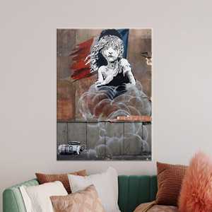 งานศิลปะบนผ้าใบพิมพ์ลายสวยงาม - ของตกแต่งแบบนามธรรมสมัยใหม่ ห่อหุ้มอย่างดี - Product Image 1