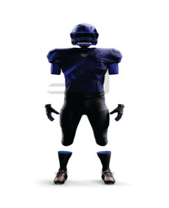 Ensemble de maillot et pantalon de football américain à impression numérique, 100% polyester, tissu léger, séchage rapide, fermeture à boutons pour le sport - Product Image 1