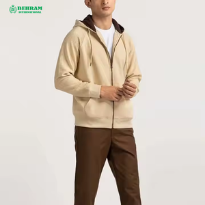 Streetwear zippé en gros Sweat à capuche polaire à double fermeture éclair Sweatshirts à capuche et sweatshirts à fermeture éclair pour hommes - Product Image 3