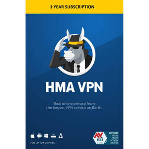 Hidemyass (hma) VPN 5อุปกรณ์1ปีทั่วโลก - Product Image 1