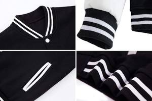 Veste universitaire OEM de haute qualité pour hommes avec broderie en chenille et manches en cuir Letterman de baseball personnalisé pour les grandes tailles - Product Image 4