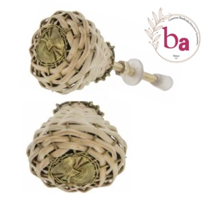 Tiradores de cajón de Metal tejidos de bambú hechos a mano, tirador y manija Retro Vintage moderno para cocina, dormitorio y baño, uso de tocador - Product Image 1