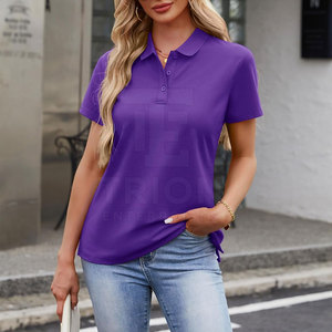 เสื้อโปโลขายดี เสื้อโปโลระบายอากาศ เสื้อโปโลผู้หญิง สวมใส่สบาย เสื้อโปโลสตรีทแวร์ ราคาขายส่ง เสื้อโปโลผู้หญิง - Product Image 5