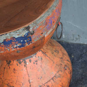 Handmade Iron <b>Side</b> <b>Table</b> for Home Dining Modern Industrial Design with Adjustable Features Living Room Furniture with <b>Storage</b> - Product Image 2