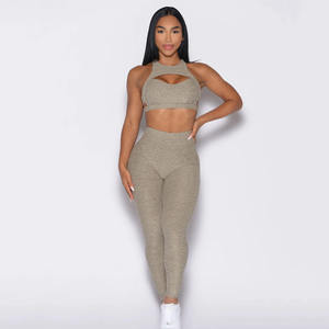 กางเกงเลกกิ้งเอวสูงเอวสูงสำหรับผู้หญิงกางเกงโยคะเอวยางยืดกางเกงโยคะยกก้นก้นตัว V สำหรับออกกำลังกายยิมฟิตเนสมาใหม่ล่าสุด - Product Image 2