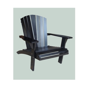 Chaise Adirondack de style américain de haute qualité en bois naturel pour l'extérieur ou les balcons, fabriquée à la main au Vietnam pour les hôtels - Product Image 1