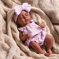 Poupée Reborn en vinyle Babeside de 12 pouces, compagnon émotionnel réalistes pour bébés filles, jouet doux, poupée de mode