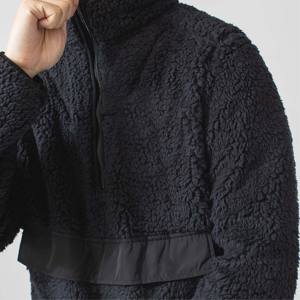 Veste polaire Sherpa Full-Zip avec doublure en peluche-Vêtements d'extérieur élégants et chauds-Parfait pour un usage quotidien et des aventures en plein air - Product Image 4