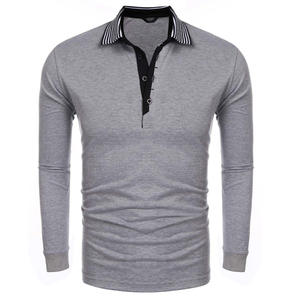 Hombres personalizados para camisas 100% algodón piqué tela secado rápido bordado Color sólido diseño en blanco de alta calidad - Product Image 3