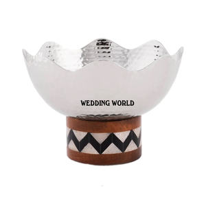 <b>Silver</b> Hammered Chocolate <b>Bowl</b> Excellent Quality Handmade Sweet <b>Bowl</b> Classic Stylish Designer Chocolate <b>Bowl</b> - Product Image 1