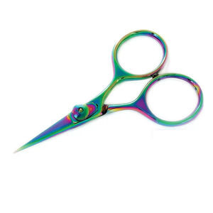 Razor <b>Scissor</b> Titanium Color Coated Metal Steel Durable Lightweight Fly Fishing <b>Scissors</b> Adjustable Screw <b>Manicure</b> Instruments - Product Image 6