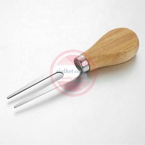 4 piezas de acero inoxidable mantequilla espátula rebanador tenedor queso cuchillo conjunto - Product Image 5