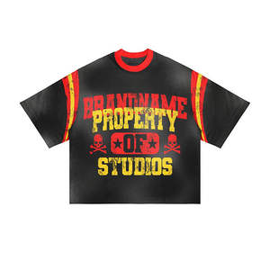 2025สินค้ามาใหม่ชุดเสื้อยืดและกางเกงขาสั้นผ้าฝ้ายโลโก้สำหรับทุกเพศเสื้อและกางเกงขาสั้นสไตล์สตรีทลำลองสำหรับฤดูร้อน - Product Image 1