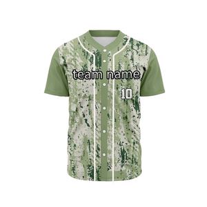 Camiseta de Béisbol Personalizada, Cosida/Estampada, con Botones, Uniforme Deportivo para Hombres, Mujeres y Jóvenes, Personalización OEM - Product Image 1