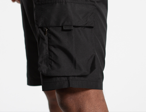 2025 Short cargo en polyester noir de haute qualité à séchage rapide avec poches latérales Bux écologique - Product Image 6