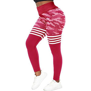 Woman Seamless Fitness Yoga Wear Legging Casual Panel <b>Pants</b> Quantity <b>Mesh</b> Customized Maxi Spandex Logo Maroon Style - Product Image 4