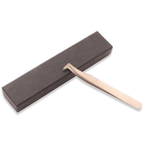 Organisateur de pinces à cils en acier inoxydable japonais, poignée diamantée, pointe en fibre, pinces à cils pour extensions de cils avec emballage en boîte - Product Image 4