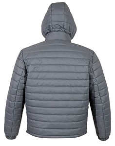 เสื้อแจ็คเก็ตขนเป็ดมีฮู้ดสำหรับผู้ชาย, เสื้อโค้ทกีฬาลำลองผ้าคอตตอนหนามีซิปมีเชือกรูดให้ความอบอุ่นในฤดูหนาว - Product Image 2