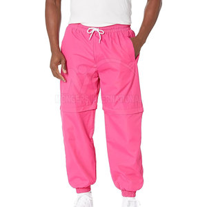 Pantalon de survêtement athlétique léger taille haute pour homme OEM, respirant, écologique, séchage rapide, en polyester/coton, pour le sport et les loisirs - Product Image 1