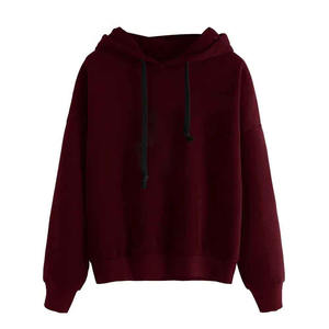 Sweat-shirts à capuche pour femmes, pulls à capuche en molleton, streetwear décontracté, épaules tombantes, respirants, écologiques, tricotés - Product Image 2