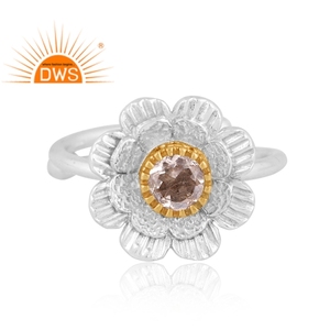 Best Selling Fine Sterling Silver Natural <b>Crystal</b> Quartz Gemstone Stackable <b>Ring</b> Custom Jewelry Manufacturer - Product Image 3