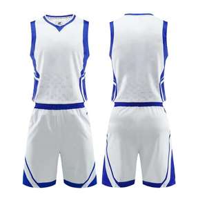 Services OEM professionnels pour uniformes de basket-ball respirants 100% coton pour hommes et femmes fabriqués en usine pour les ensembles adultes de sports d'été - Product Image 1