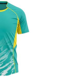 ชุดฟุตบอลสีเขียวอมฟ้าและสีดำพร้อมกางเกงขาสั้น ผลิตจากโพลีเอสเตอร์ระบายอากาศได้ดี เหมาะสำหรับการฝึกซ้อมและการแข่งขัน ชุดทีม - Product Image 5