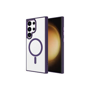 Funda de Silicona Cromada Premium Compatible con Magsafe para Samsung Galaxy S24 Ultra 14 Plus, Funda Protectora de Lujo con Cordón - Product Image 3
