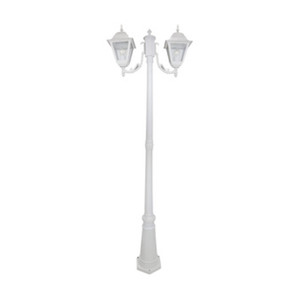 Lampione 'New York' 200 cm, 2 Luci, Bianco - Product Image 1