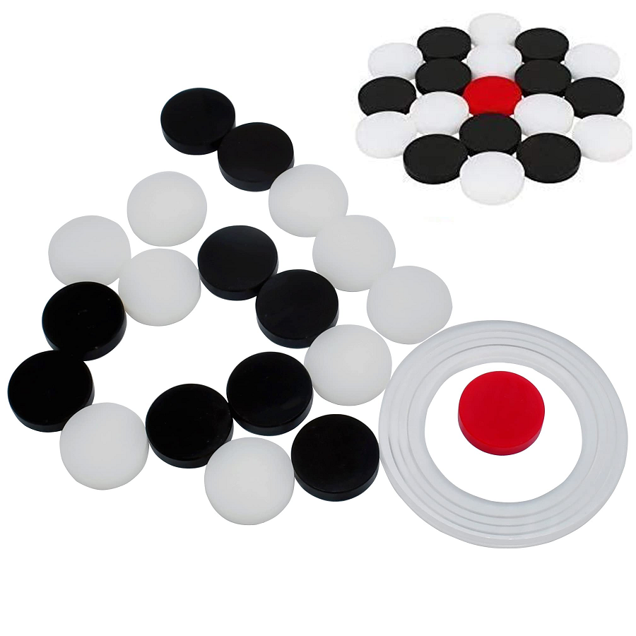 Carrom Board Coins Set With Striker - Customized Colors, Smooth Running  Coins for Perfect Gameplay in B2B Entertainment
