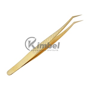 Extensions de cils de volume à pointe en fibre pince à épiler Marque privée Pince à épiler de volume à revêtement rose - Product Image 5