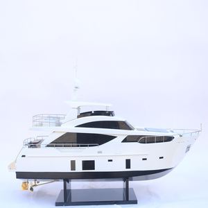 PRINCESSE EN BOIS SUPERYACHTS 30M Modèle de bateau de vitesse Modèle de vitesse en bois peint à la main - Product Image 1