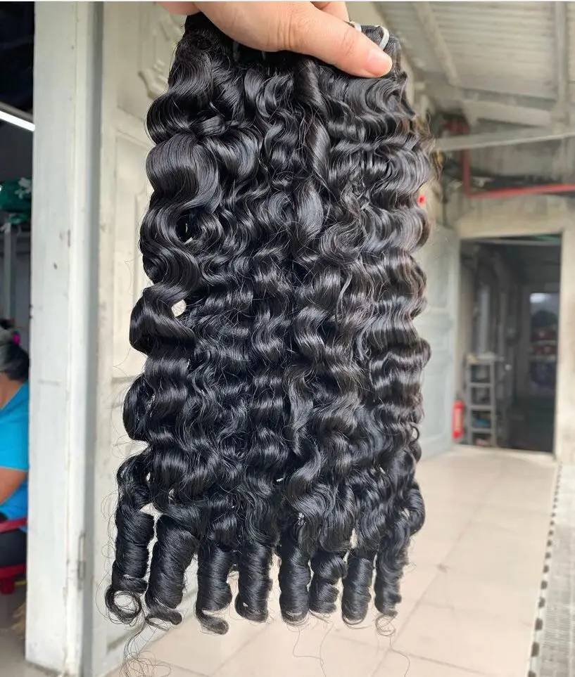 New Style Jerry To Loose Factory Price Weft Hair Extensions Natural Black Color 1B