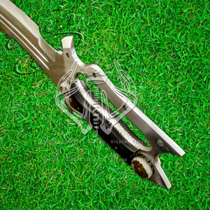 Couteau Bowie en acier D2 fait main avec poignée ergonomique en corne de cerf couteau de chasse professionnel avec gaine en cuir cadeau personnalisable - Product Image 2