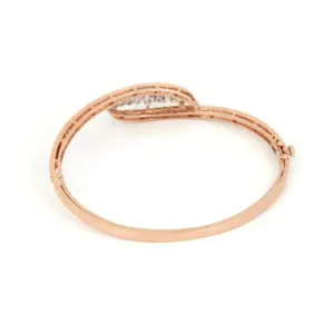 Uniquely Adorable 14kt <b>Rose</b> <b>Gold</b> Round Brilliant Cut and Marquise Lab Grown Diamond Iced Out <b>Bracelet</b> <b>for</b> <b>Women</b> Beautiful Jewele - Product Image 3