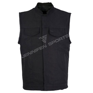 Chaleco Casual de Motocicleta para Hombre, 100% Algodón, Sin Mangas, con Múltiples Bolsillos, Resistente al Viento, Transpirable, Ropa de Invierno, OEM - Product Image 1